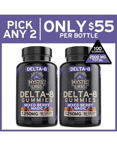 Pick-2 50ct Delta 8 Gummies Bundle 