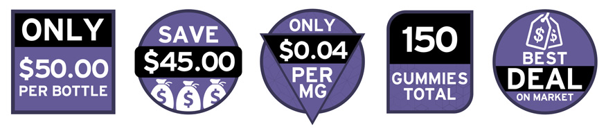 pick 3 50ct delta 8 gummies bundle icons